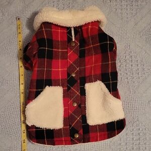 Plaid 'Lumberjack' Dog Jacket, NWOT